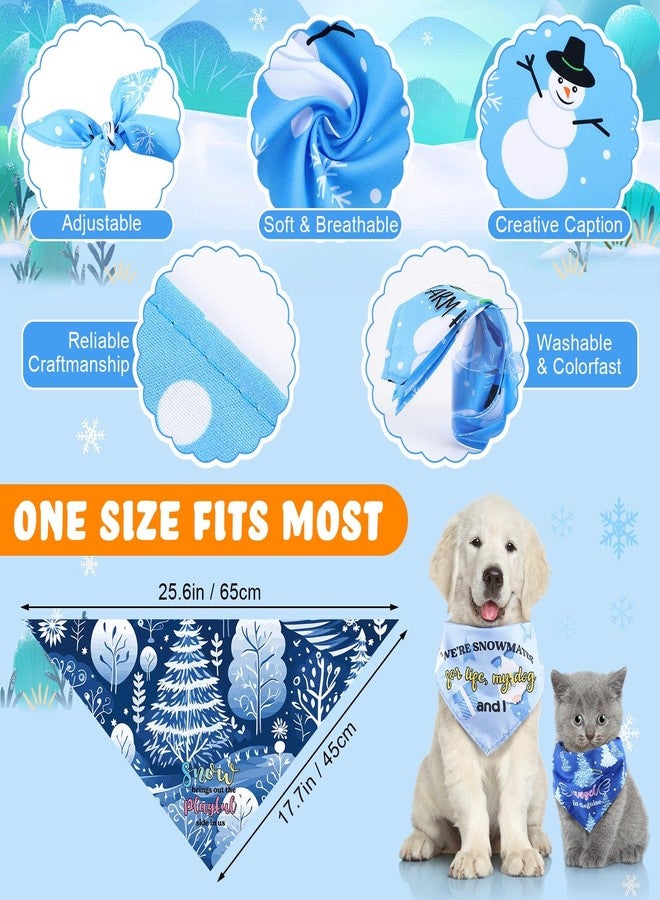 Kacctyen 200 Pcs Bulk Winter Dog Bandanas -Pet Scarfs Adjustable Washable Bibs, Triangle Kerchief Costume Accessories for Dogs Cats, Pet Grooming Supplies (25x17x17 Inches) - Image 3